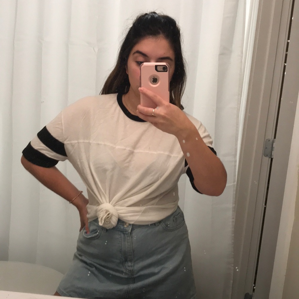 Oversized white t shirt